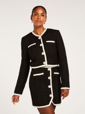 Joshv Crop Blazer Monica Boucle