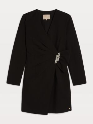 Dress Penelope Bow + Broche Black