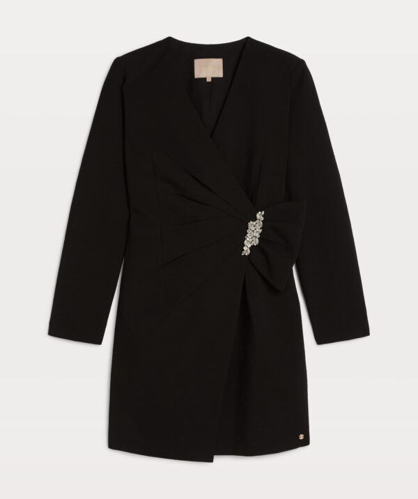 Dress Penelope Bow + Broche Black