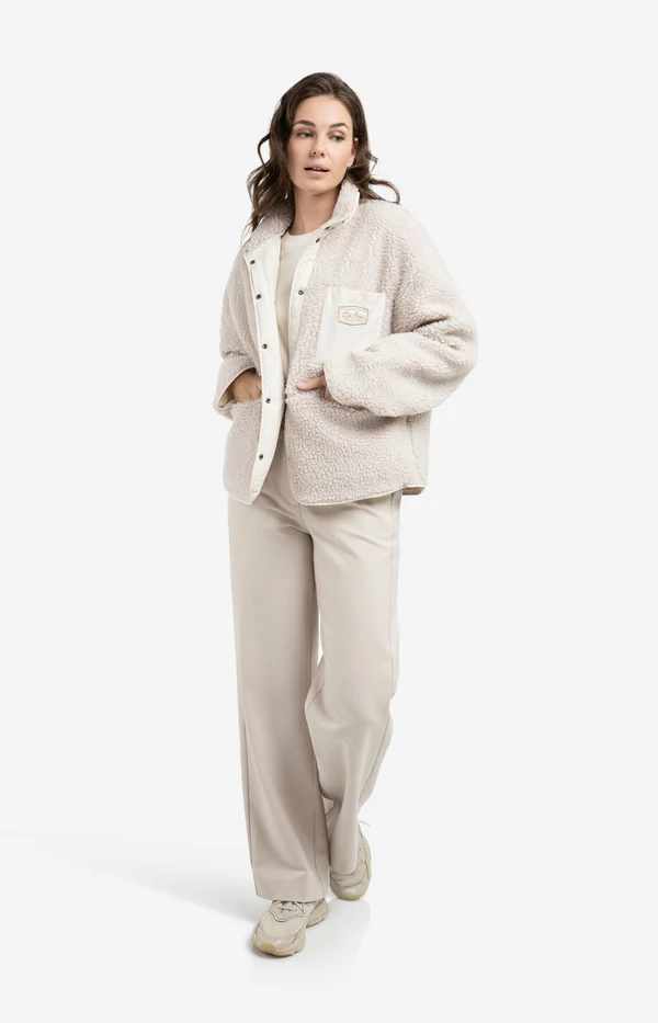 YAYA Teddy Jacket 02-001067-601 Chest Pocket