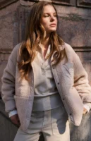 YAYA Teddy Jacket 02-001067-601 Chest Pocket