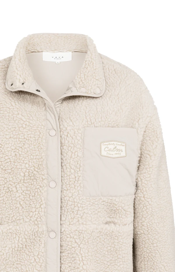 YAYA Teddy Jacket 02-001067-601 Chest Pocket