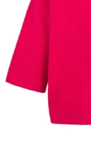 Knit 01-000437-601 Rib Sleeves Rose Red