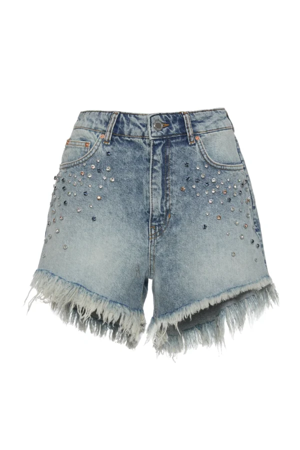 Bsb Jeansshort 055-241904 Strass Stones