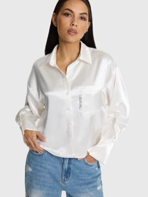 Alix Satin Blouse 2602988633 Cropped