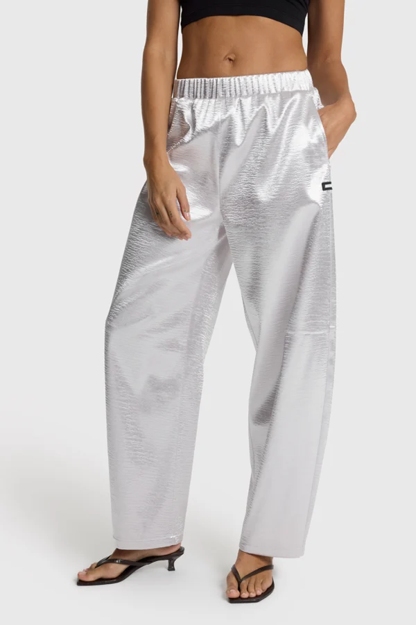 Alix Shiny Pants 2602168579 Silver