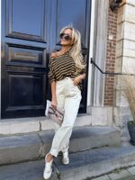 Longsleeve Stripes 1445 Bruin Geel