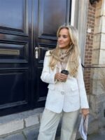 Tweed Blazer 39010jv Flower Buttons