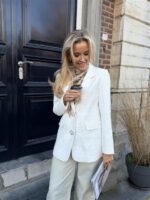 Tweed Blazer 39010jv Flower Buttons