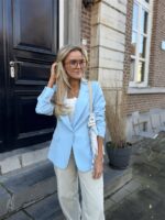 Blazer V2215 Fitted Plain Light Blue