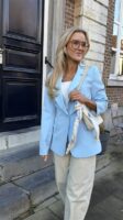 Blazer V2215 Fitted Plain Light Blue