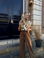 Pantalon Lint Riem Wide Uni Bruin