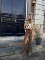 Pantalon Lint Riem Wide Uni Bruin