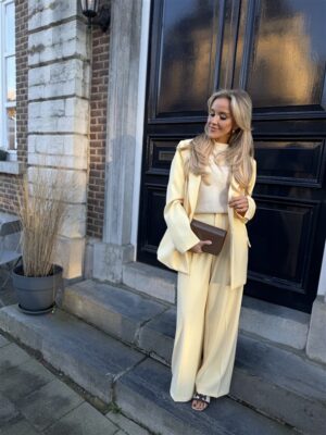 Pantalon Zp1207 Geel