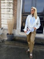 Knitvest Yp1972 Ruit Grijs Geel