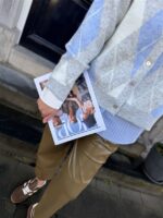 Knitvest Yp1972 Ruit Grijs Geel