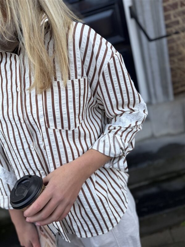 Hemd Gestreept Love Back Lace Details