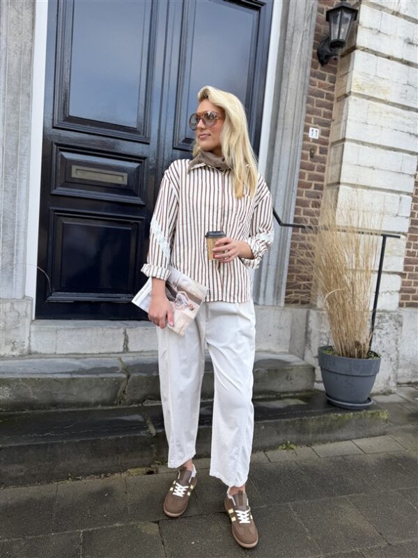 Hemd Gestreept Love Back Lace Details