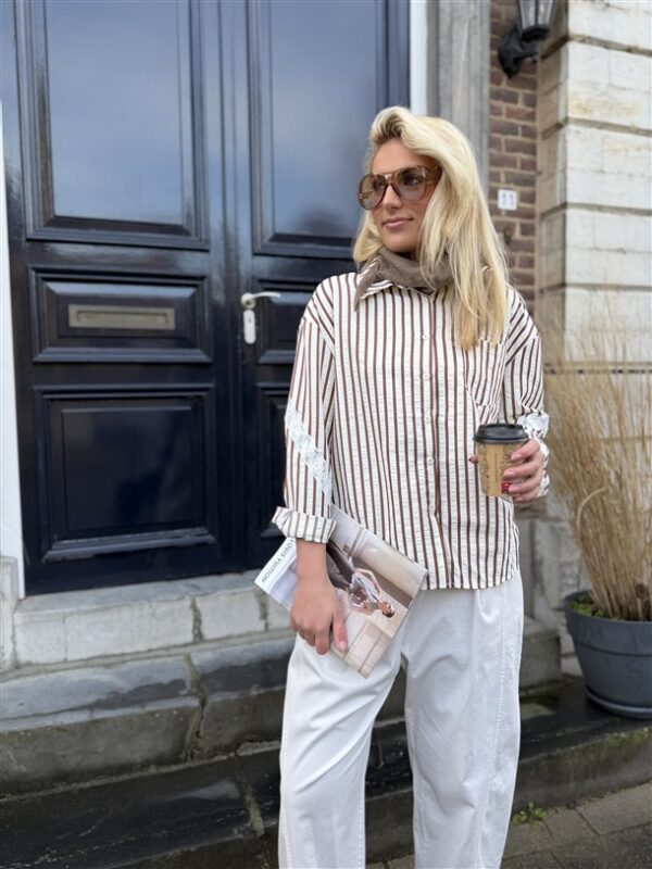 Hemd Gestreept Love Back Lace Details