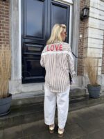 Hemd Gestreept Love Back Lace Details