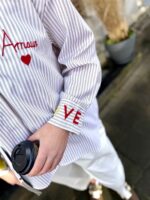 Hemd Gestreept Amour Beige