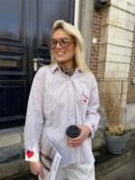 Hemd Gestreept Amour Beige