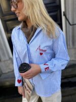 Hemd Gestreept Amour Blauw