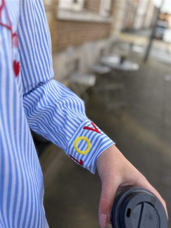 Hemd Gestreept Amour Blauw