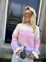 Knitvest 51278 Stripes Det Ruffle Roos
