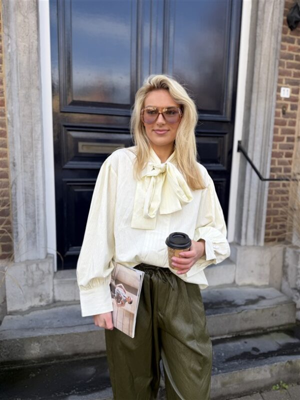 Hemd Ch5135 Strips Bow Geel