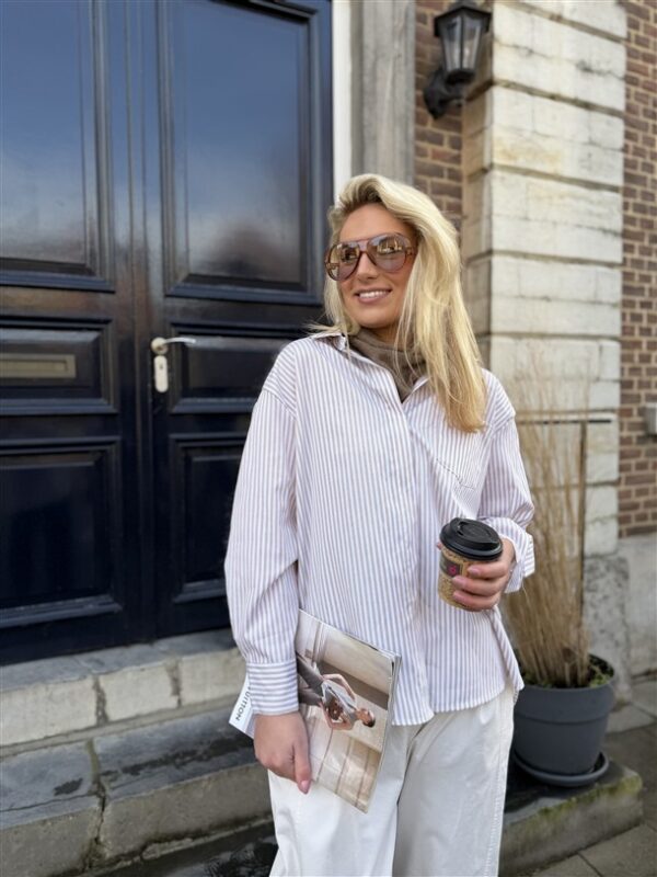 Hemd Gestreept St. Barth Beige