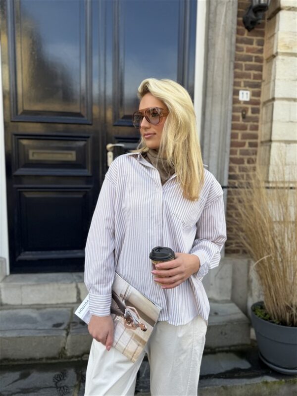 Hemd Gestreept St. Barth Beige