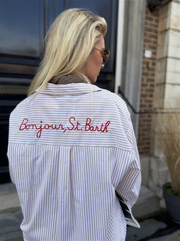 Hemd Gestreept St. Barth Beige