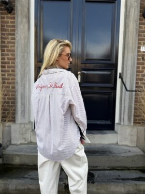 Hemd Gestreept St. Barth Beige