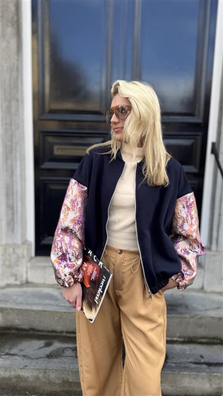 Bomber Lurex Sleeves Special Colori