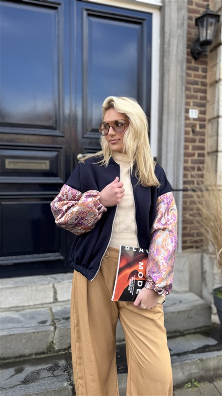 Bomber Lurex Sleeves Special Colori