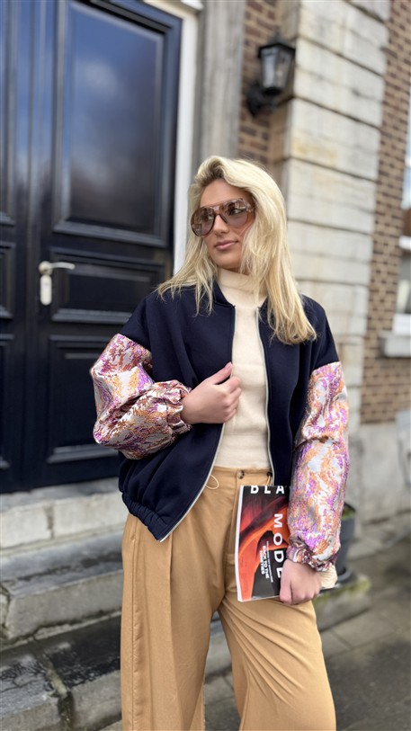 Bomber Lurex Sleeves Special Colori