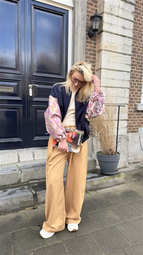 Bomber Lurex Sleeves Special Colori