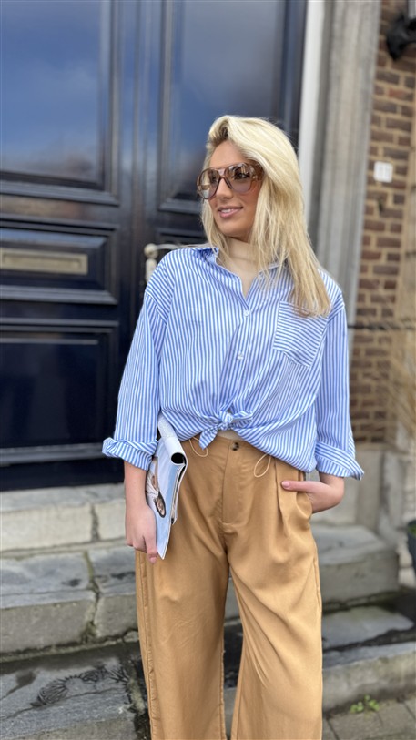 Hemd Gestreept Sun Blauw