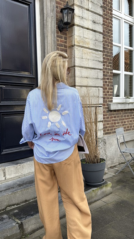 Hemd Gestreept Sun Blauw