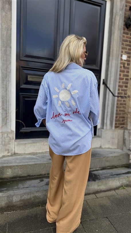 Hemd Gestreept Sun Blauw