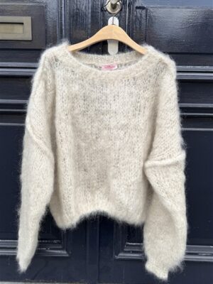 Extra Kidmohair Knit Hh24224 Beige