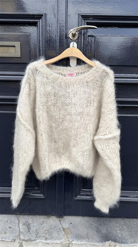 Extra Kidmohair Knit Hh24224 Beige