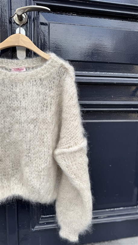 Extra Kidmohair Knit Hh24224 Beige