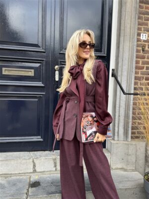 Mouwloze Gilet Bordeaux L9378