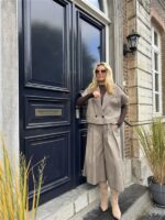 Geruiten Vest/blouse Bruin