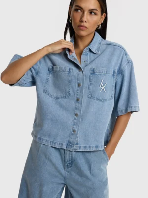ALIX Denim Blouse 2603998629 Korte Mouw