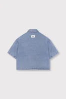 Denim Blouse 2603998629 Korte Mouw