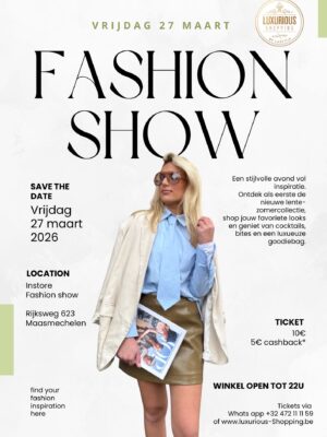 Tickets Fashionshow 27 Maart 2026