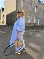 Hemdj Gestreept Pofmouw 3d Broderie Flow